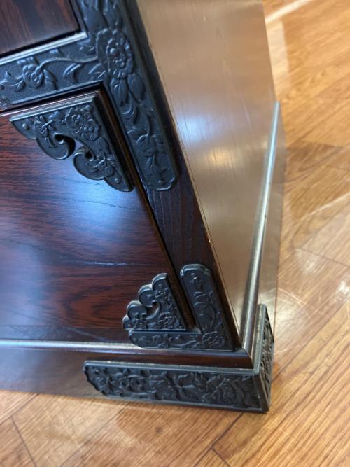 民芸箪笥　和箪笥　サイドボード ブラウン　3枚扉 引き出し付き