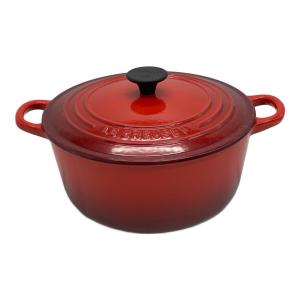 LE CREUSET (ルクルーゼ) 両手鍋 ココットロンド レッド