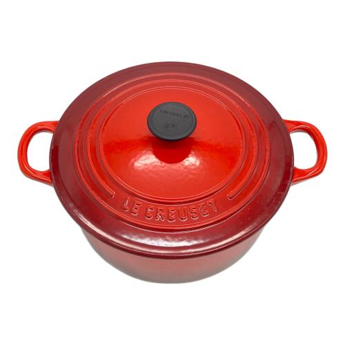 LE CREUSET (ルクルーゼ) 両手鍋 ココットロンド レッド
