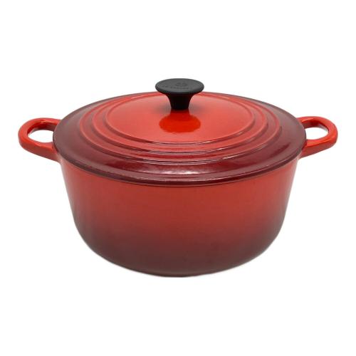 LE CREUSET (ルクルーゼ) 両手鍋 ココットロンド レッド