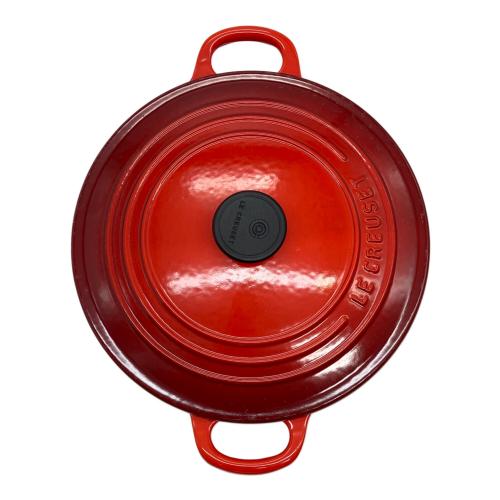 LE CREUSET (ルクルーゼ) 両手鍋 ココットロンド レッド
