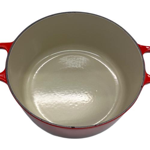 LE CREUSET (ルクルーゼ) 両手鍋 ココットロンド レッド