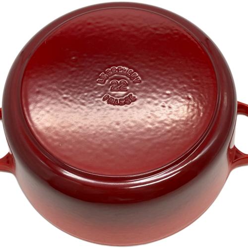 LE CREUSET (ルクルーゼ) 両手鍋 ココットロンド レッド