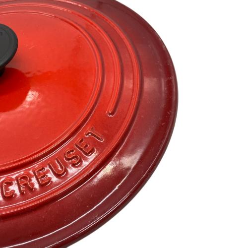 LE CREUSET (ルクルーゼ) 両手鍋 ココットロンド レッド