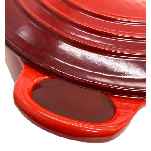 LE CREUSET (ルクルーゼ) 両手鍋 ココットロンド レッド