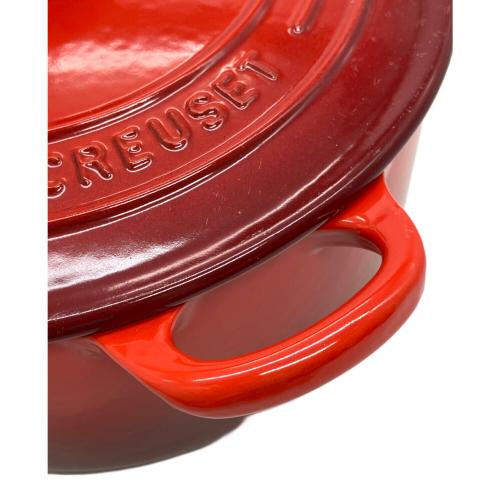 LE CREUSET (ルクルーゼ) 両手鍋 ココットロンド レッド