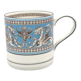 Wedgwood (ウェッジウッド) マグカップ 黒壺 フロレンティーン・ターコイズ