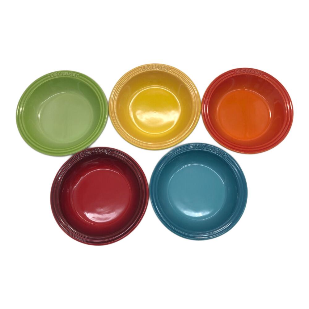LE CREUSET 皿セット 4色 約24cm LE CREUSET (ルクルーゼ) 皿セット mini round dish｜トレファクONLINE