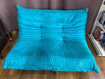 ligne roset (リーンロゼ) 2人掛けソファー ブルー Togo 2p
