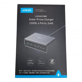 Anker (アンカー) 急速充電器　Prime Charger (200W, 6 Ports, GaN)