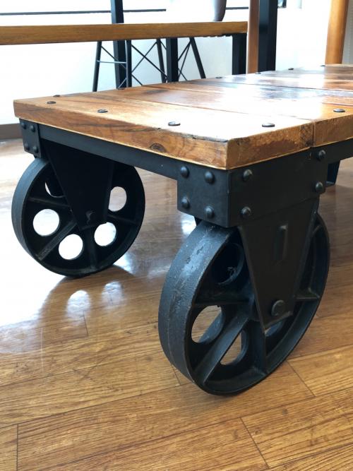 journal standard Furniture (ジャーナルスタンダードファニチャー) トロリーテーブル BRUGES 97 ブラウン×ブラック