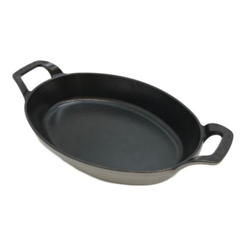Staub (ストウブ) オーバルスタッカブルディッシュ 24㎝ ブラック