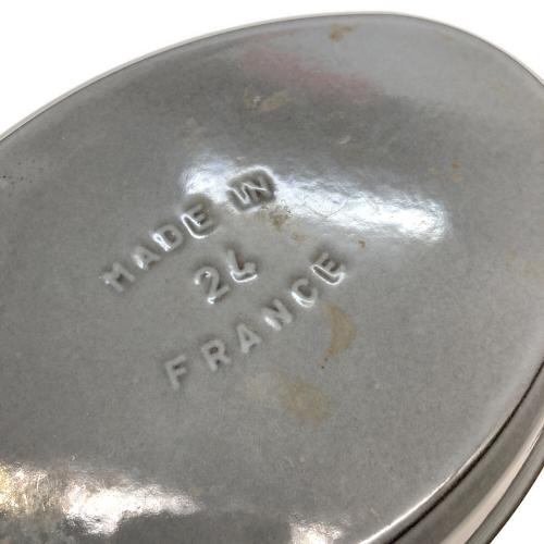 Staub (ストウブ) オーバルスタッカブルディッシュ 24㎝ ブラック