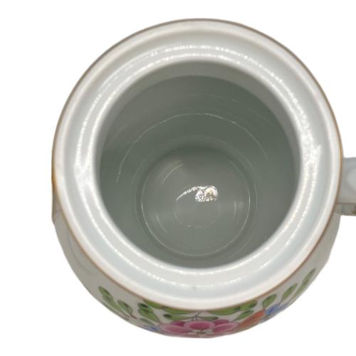 Herend (ヘレンド) コーヒーポット 花柄 ホワイト インドの華