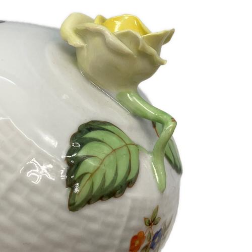 Herend (ヘレンド) コーヒーポット 花柄 ホワイト インドの華