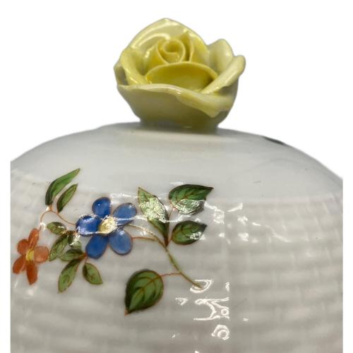 Herend (ヘレンド) コーヒーポット 花柄 ホワイト インドの華