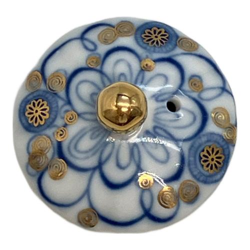imperial porcelain (インペリアルポーセリン) ティーポット ホワイト×ブルー Bindweed