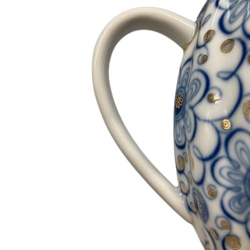 imperial porcelain (インペリアルポーセリン) ティーポット ホワイト×ブルー Bindweed
