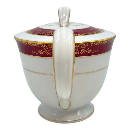 Noritake (ノリタケ) ティーポット ホワイト×レッド ゴールドメア