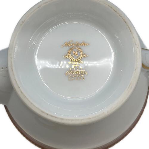 Noritake (ノリタケ) ティーポット ホワイト×レッド ゴールドメア