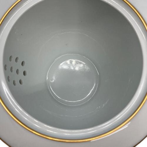 Noritake (ノリタケ) ティーポット ホワイト×レッド ゴールドメア