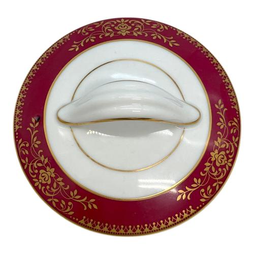 Noritake (ノリタケ) ティーポット ホワイト×レッド ゴールドメア