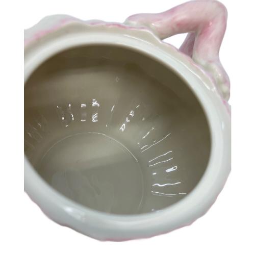 BELLEEK（ベリーク） ティーポット ホワイト×ピンク ネプチューン