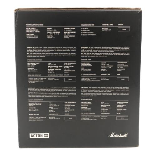Marshall (マーシャル) Bluetooth対応スピーカー ACTON Ⅲ