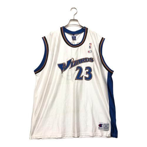 Champion (チャンピオン) ゲームシャツ NBA Wizards Michael Jordan メンズ SIZE XL ホワイト×ブルー