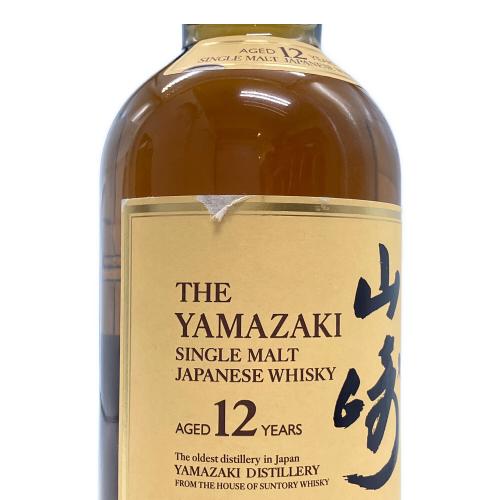 サントリー 山崎 ジャパニーズウィスキー 12年 ラベル剥がれ有 700ml