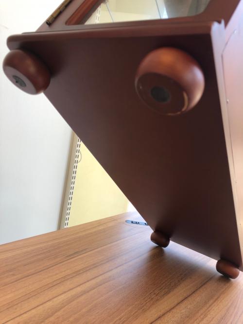 塩川光明堂 (シオカワコウメイドウ) 背面ミラーコレクションケース 200Y-A ブラウン
