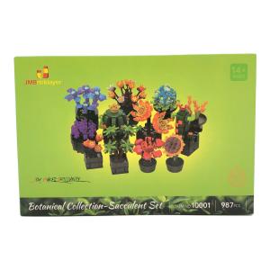 JMBricklayer 花多肉植物ビルディングブロックセット 大人用 10001 12パック 植物コレクション 小さな植物ビルディングブロック 花盆栽モデル 部屋 ホームデコレーション 女性 女の子へのかわいい花のギフト