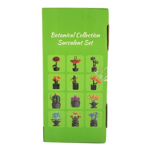 JMBricklayer 花多肉植物ビルディングブロックセット 大人用 10001 12パック 植物コレクション 小さな植物ビルディングブロック 花盆栽モデル 部屋 ホームデコレーション 女性 女の子へのかわいい花のギフト