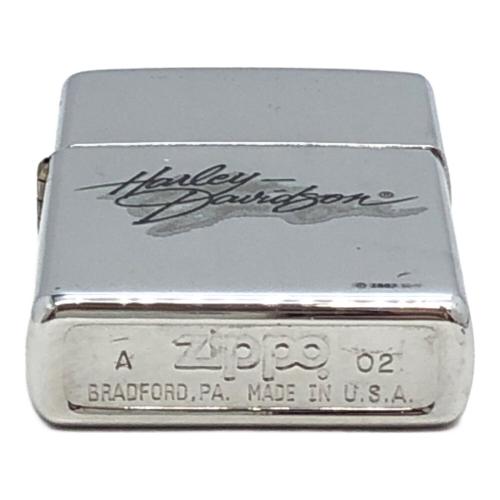 ZIPPO (ジッポ) オイルライター 2002年製 USA製 ハーレーダビットソン ケース付