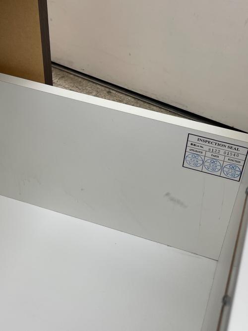 ニトリ レンジボード 132 幅およそ1000 ブラウン×ホワイト DAHLIA