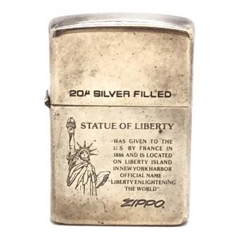 ZIPPO (ジッポ) オイルライター 1989/4 自由の女神 20μ silver field