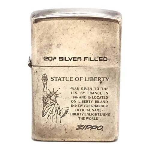 ZIPPO (ジッポ) オイルライター 1989/4 自由の女神 20μ silver field
