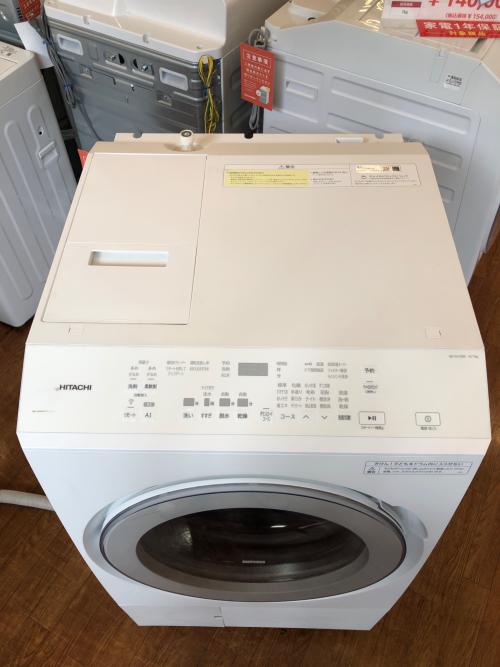 HITACHI (ヒタチ) ドラム式洗濯乾燥機 BD-SX130KL 2024年製 排水ホースヨゴレ有