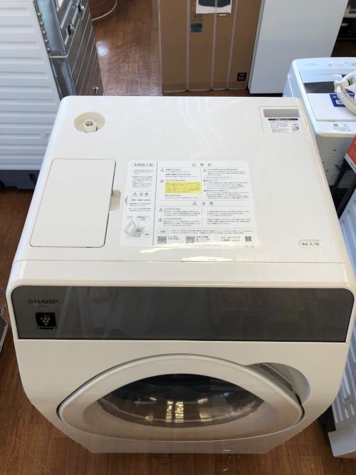 SHARP (シャープ) ドラム式洗濯乾燥機 ES-11K1-WL 2026年製 左右端、ドア窓キズ有