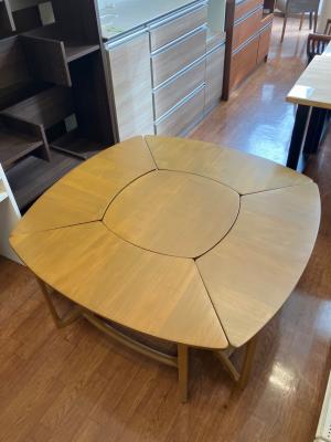 ercol (アーコール) ジグソーテーブル 5個セット ブラウン　サパーテーブル　コーヒーテーブル