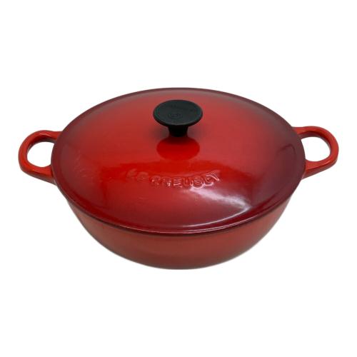 LE CREUSET (ルクルーゼ) 両手鍋 レッド マルミット