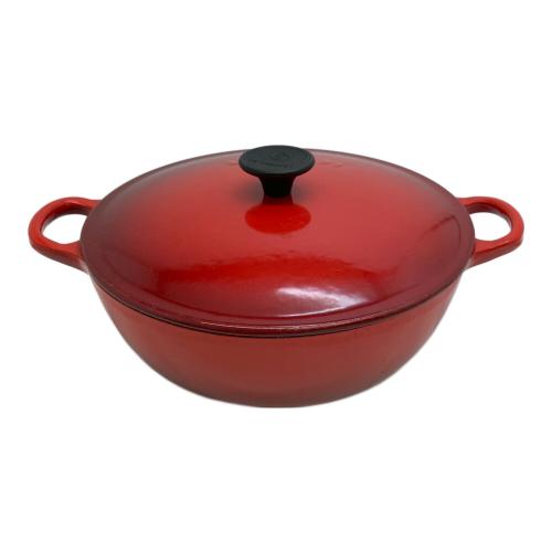 LE CREUSET (ルクルーゼ) 両手鍋 レッド マルミット
