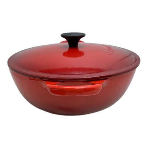 LE CREUSET (ルクルーゼ) 両手鍋 レッド マルミット