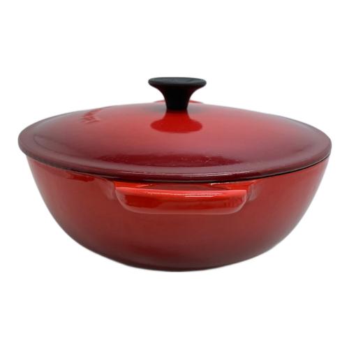 LE CREUSET (ルクルーゼ) 両手鍋 レッド マルミット