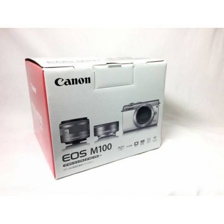 CANON ミラーレス一眼カメラ EOS M100 2580万画素 専用電池 SDカード対応 511050007763