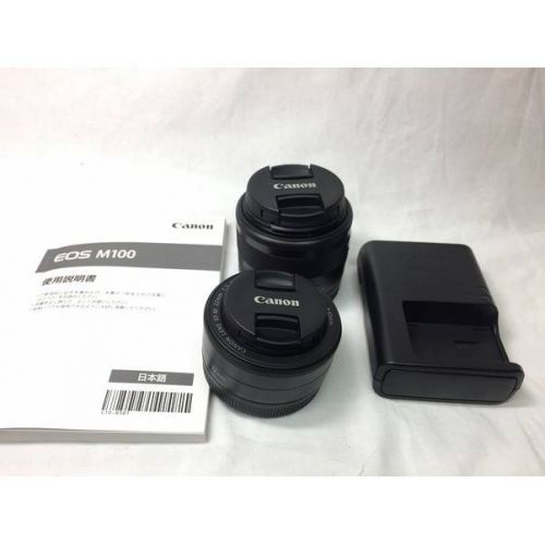 CANON ミラーレス一眼カメラ EOS M100 2580万画素 専用電池 SDカード対応 511050007763