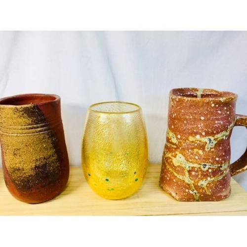 橘吉 寄せビールジョッキ 未使用品 5Pセット 約10万円　有名作家5名の詰め合わせセット