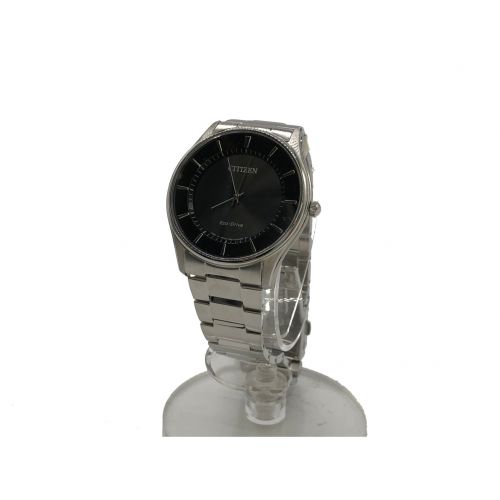 Citizen シチズン 腕時計 ブラック エコドライブ E031 S1037 ソーラー充電 ステンレススチール トレファクonline