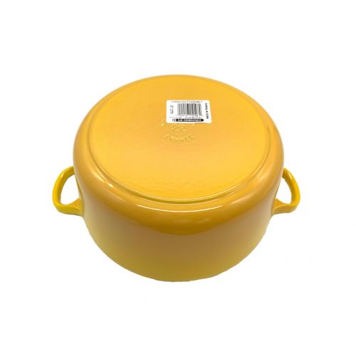 LE CREUSET (ルクルーゼ) 両手鍋 ココットロンド イエロー 未使用品