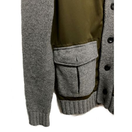 BEAMS GOLF PURPLE LABEL 防風ニットブルゾン メンズ SIZE S グレー